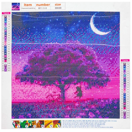 Haft Diamentowy Diamond Painting + Zestaw Mozaika Drzewo MALALTEC