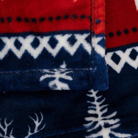 Koc Narzuta Pled na Łóżko Gruby Miękki Ciepły Dwuosobowy Świąteczny 160x200 RUHHY