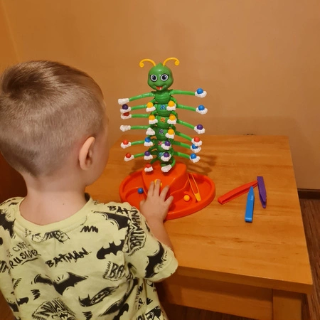 Gra Zręcznościowa Tańcząca Stonoga Gąsienica na Kulki Rodzinna dla Dzieci KRUZZEL