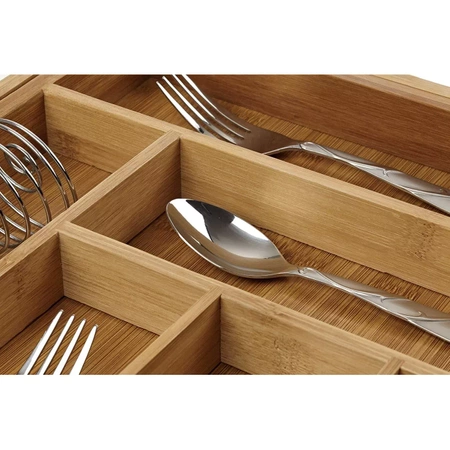 Wkład do Szuflady Organizer na Sztućce Bambus 50cm RUHHY
