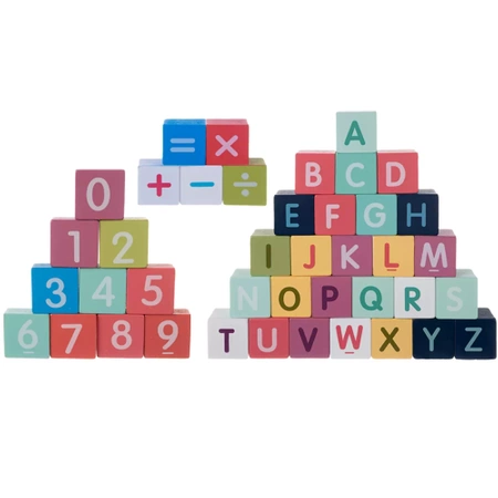 Drewniane Klocki Miasto Auta 100 Klocków + Puzzle KRUZZEL