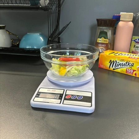 Waga Kuchenna Elektroniczna Precyzyjna LCD 1g do 10kg Cyfrowa na Baterie RUHHY