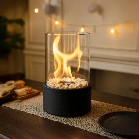 Biokominek Wolnostojący do Domu Bezdymny Bio Kominek na Bioetanol + Kamyki Kaminer 26300