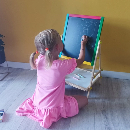 Tablica Magnetyczna Obrotowa Kredowa Dwustronna dla Dzieci Suchościeralna KRUZZEL