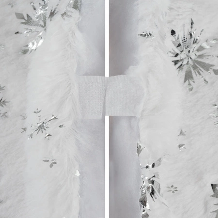 Dywanik pod Choinkę Mata Biały Dywan Futerko 78 cm Duży na Prezenty Okrągły RUHHY