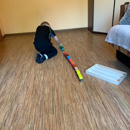 Kolejka Drewniana Pociąg na Magnes + Wagony Zestaw Lokomotywa dla Dzieci KRUZZEL