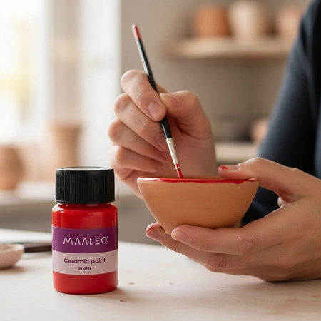 Zestaw Farb Witrażowych Do Szkła i Ceramiki Maaleo 12 kolorów 12x20ml