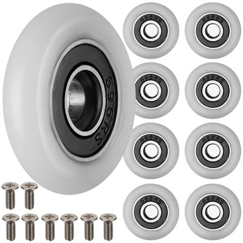 Kółka do Kabiny Prysznicowej Rolki Kabin Prysznicowych Łożysko Kulkowe 8szt RUHHY