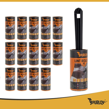 Rolka do Czyszczenia Ubrań Włosów Sierści Silny Klej Rolki x 15 600 Listków Purlov 25747
