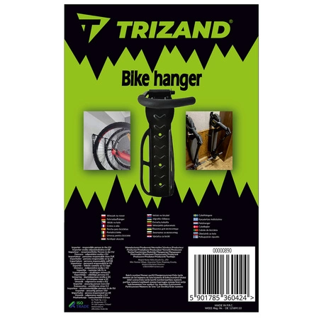 Uchwyt WIESZAK hak rowerowy na rower ścianę czarny TRIZAND