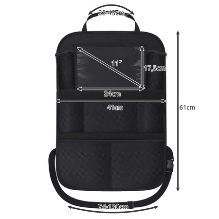 Organizer na Fotel Samochodowy do Auta Torba Ochraniacz do Samochodu Osłona XTROBB