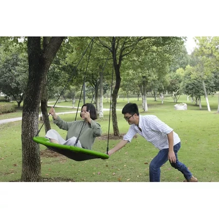 Huśtawka Bocianie Gniazdo Ogrodowa dla Dzieci XXXL 120cm 150kg Duża Stelaż MALATEC