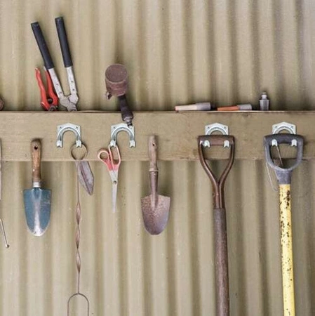 Wieszak na Narzędzia Ogrodowe Uchwyt Miotły Organizer Ścienny Warsztat x 20 BIGSTREN