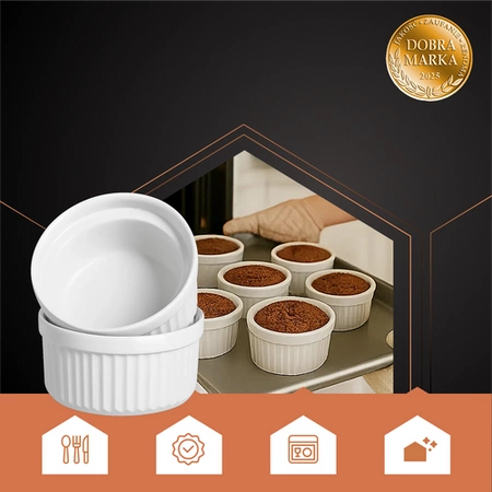 Kokilki do Zapiekania Naczynie Żaroodporne Czarka Miseczka Zastaw 6 Kokilka RUHHY