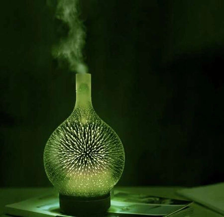 Nawilżacz Powietrza Lampka 3D Nocna Kolorowa Dyfuzor Zapachowy Aromaterapia RUHHY
