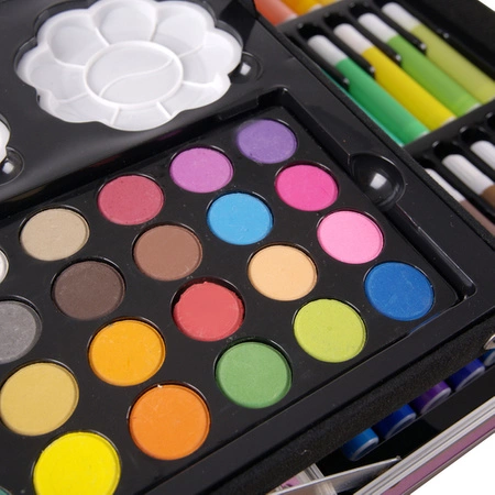 Zestaw Artystyczny do Malowania + Walizka w Walizce Kredki dla Dzieci 144el MAALEO