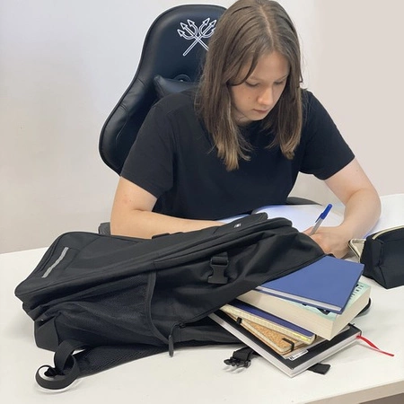 Plecak Szkolny Czarny Sportowy Męski Młodzieżowy Pojemny Turystyczny 30l KRUZZEL