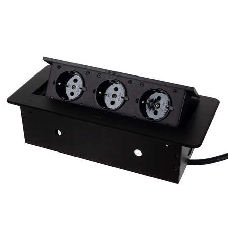 Gniazdo Chowane w Blat Nablatowe Potrójne Gniazdko IZOXIS