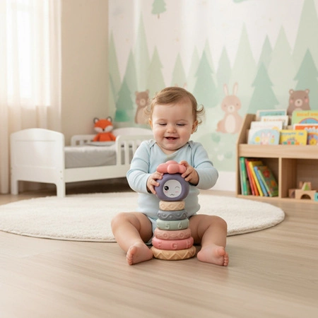 Klocki Sensoryczne dla Dzieci Gumowe Miękkie Kreatywne Wieża Montessori 8el 26718