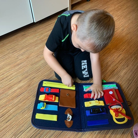 Tablica Manipulacyjna Sensoryczna Montessori Edukacyjna Zabawka dla Dzieci KRUZZEL