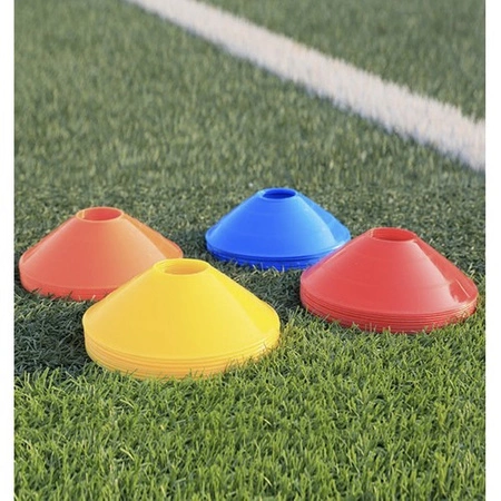 Pachołki Treningowe Zestaw Talerzyki do Piłki Grzybki Elastyczne 50szt 20cm TRIZAND