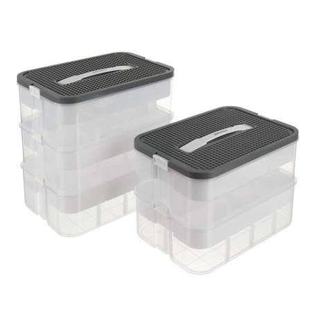 Pojemnik na Klocki Pudełko 35l Organizer z Przegródkami Duży 5 Piętrowy Kruzzel 25759