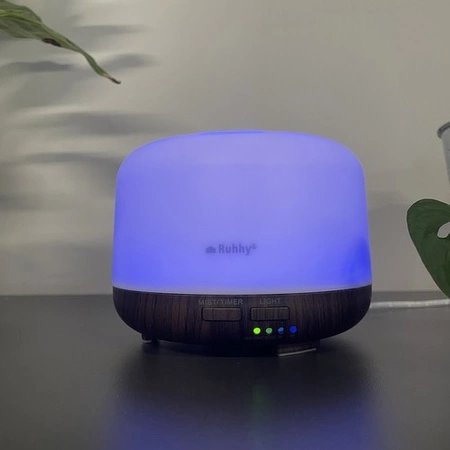 Nawilżacz Powietrza Aromaterapia Dyfuzor Zapachowy Lampka Jonizator + Pilot RUHHY