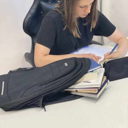 Plecak Szkolny Czarny Sportowy Męski Młodzieżowy Pojemny Turystyczny 45l KRUZZEL