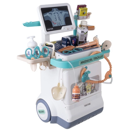 Duży Zestaw Lekarski Dla Dzieci Iso Trade Wózek Małego Doktora XXL Prezent
