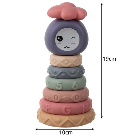 Klocki Sensoryczne dla Dzieci Gumowe Miękkie Kreatywne Wieża Montessori 8el 26718