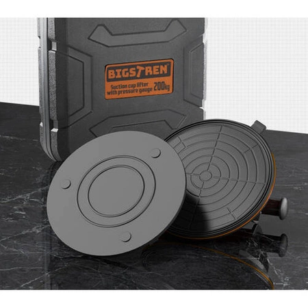 Przyssawka Próżniowa Uchwyt z Pompką i Manometrem do Płytek Glazury Szyb BIGSTREN