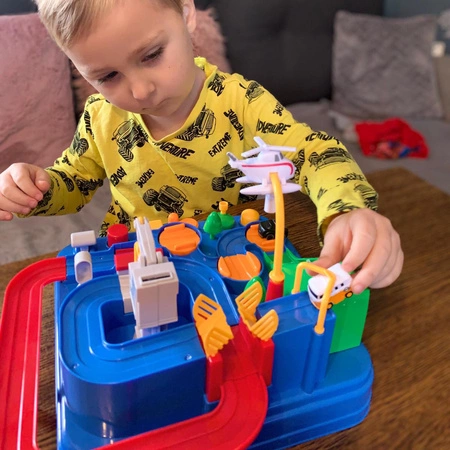 Tor Przeszkód Interaktywny dla Autek Zjazd Samochodowy + Auta Gra w Autka KRUZZEL