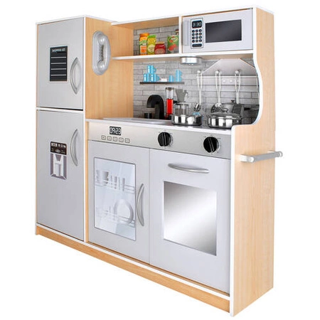 Drewniana Kuchnia dla Dzieci XL Światło Akcesoria KRUZZEL