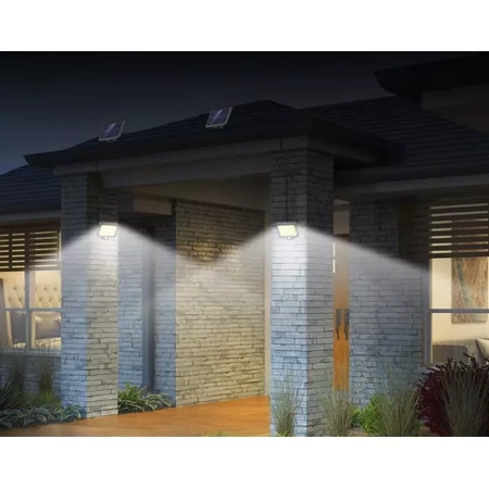 Lampa Solarna 120COB Czujnik Ruchu Zmierzchu Pilot IZOXIS