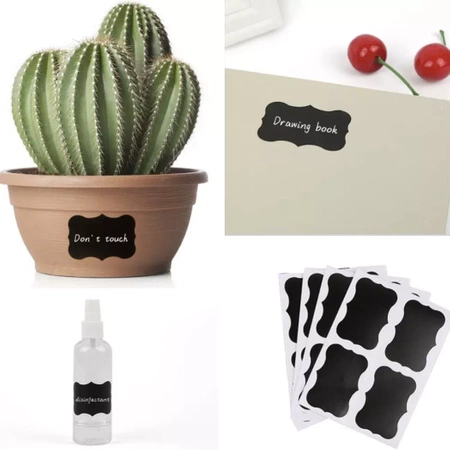 Etykiety Naklejki na Przyprawy Słoiki 24 szt MALATEC