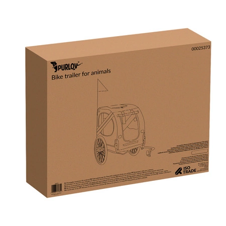 Przyczepka Rowerowa dla Psa Zwierząt Kota do Roweru Przewozu Transportowa PURLOV