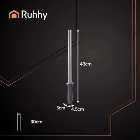 Ostrzałka Diamentowa do Noży Musak Diamentowy Pręt Ostrzący Stalka Osełka Ruhhy 26153