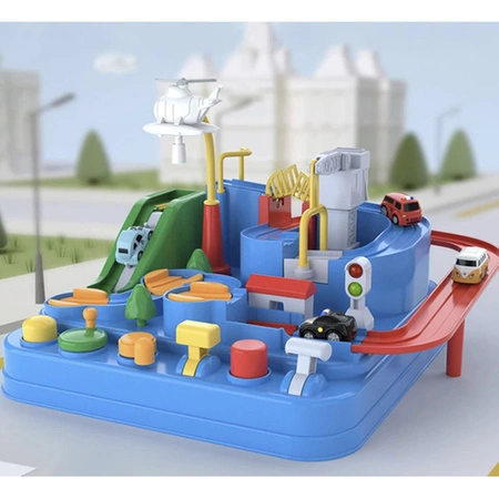 Tor Przeszkód Interaktywny dla Autek Zjazd Samochodowy + Auta Gra w Autka KRUZZEL