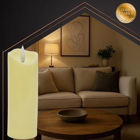 Świeczka Wkład Led Ruhhy Efekt Płomienia Świeca na Baterie do Znicza 17 cm