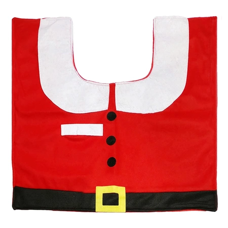 Łazienkowy Zestaw Świąteczny Dywanik WC Mikołaj Pokrowiec Święty Łazienki RUHHY