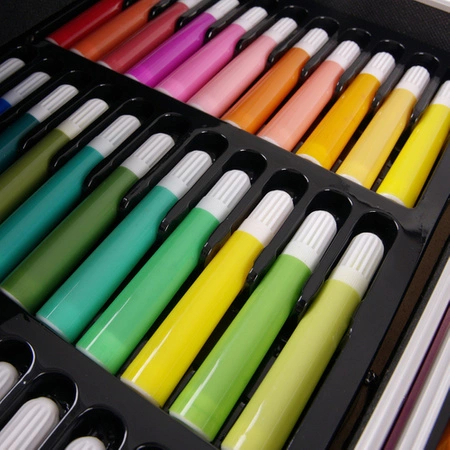 Zestaw Artystyczny do Malowania + Walizka w Walizce Kredki dla Dzieci 144el MAALEO