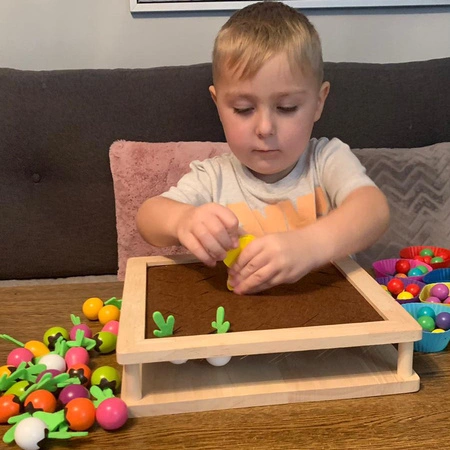 Gra Memory Farma Pamięciowa Montessori Układanka dla Dzieci Pamięć Foremki KRUZZEL