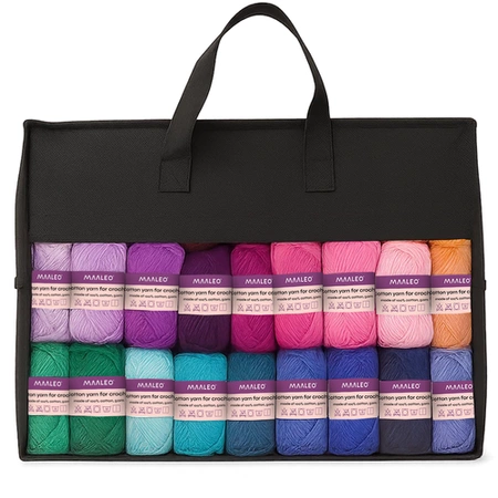 Zestaw do Szydełkowania Szydełka Włóczka Akcesoria 113el do Nauki XXL Torba MAALEO 25885