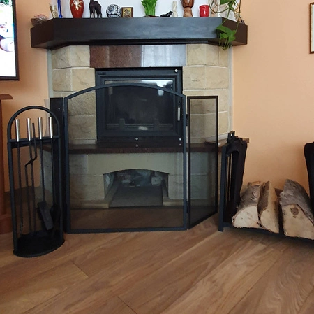 Parawan Kominkowy do Kominka Osłona XXL 118x76cm