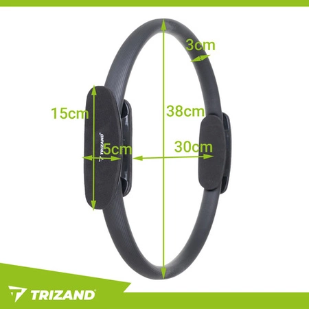 Obręcz do Pilatesu TRIZAND 38cm Jogi Fitness do Ćwiczeń Pierścień Koło Ring 26848