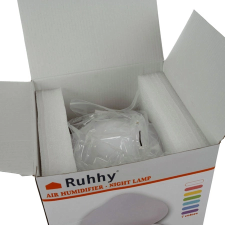 Nawilżacz Powietrza Dyfuzor Lampka LED Nocna Grzybek Efekt Padający Deszcz RUHHY