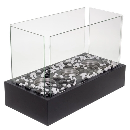 Biokominek Wolnostojący do Domu Bezdymny Bio Kominek na Bioetanol + Kamyki Kaminer 26318