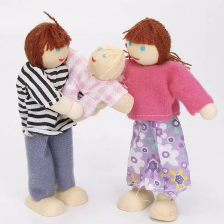 Zestaw Lalek do Domku Mała Lalka Laleczki Lalki x7 KRUZZEL