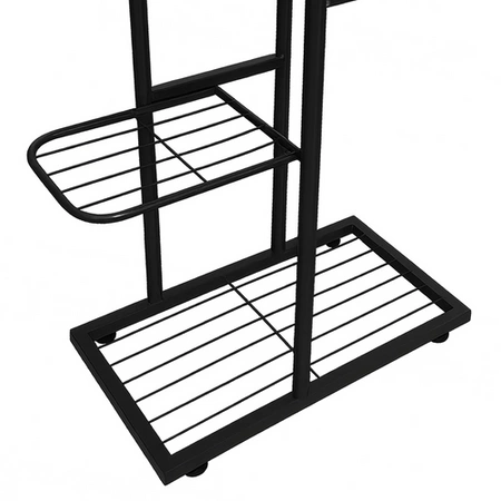 Kwietnik Stojący Metalowy Loft Wysoki na Kwiatki Rośliny Stojak 6-Poziomowy Ruhhy 26040