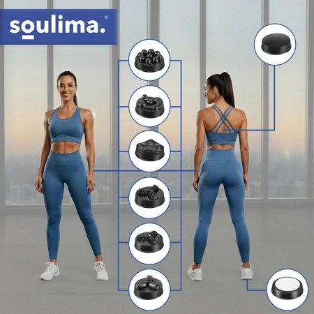 Masażer Wyszczuplający Antycellulitowy Ujędrniający do Ciała Nóg Pleców 9w1 SOULIMA